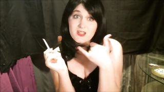 Smoking Domme Tgirl Owns you Sissy Slut Slave