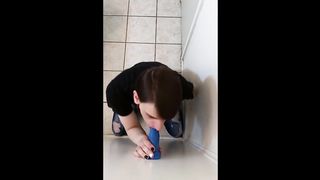 UNMASKED Trans Fox Faggot Demonstrates Good SUCC on Silicone Cock