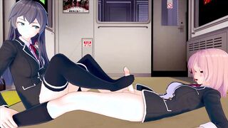 FUTA OreGairu Yuigahama Yui X YUKINOSHITA YUKINO (THREE DIMENSIONAL MANGA PORN)