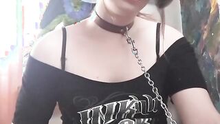 Luxurious emo femboy Alanis attempts not to jism and fails (made a mud in my couch!!)