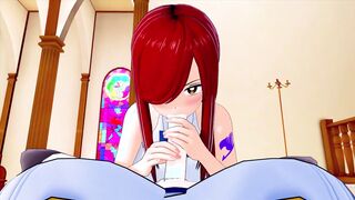 FUTA PIXIE TAIL Juvia X ERZA SCARLET (THREE DIMENSIONAL ANIME PORN)