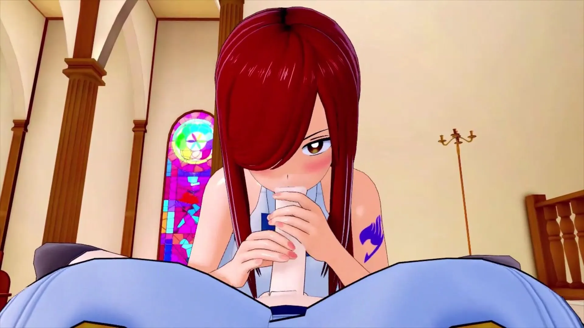 FUTA PIXIE TAIL Juvia X ERZA SCARLET (THREE DIMENSIONAL ANIME PORN)