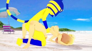 A Crossing - Isabelle creampied by Ankha - Chinese Anime Porn