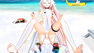 Futanari Beach sex【R-18】