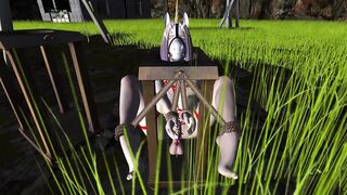 Ts Is Ball-Gagged And Subdued In A Restrain Bondage Sesh