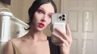 Trans nymph invites hetero stud over and woos him to boink her