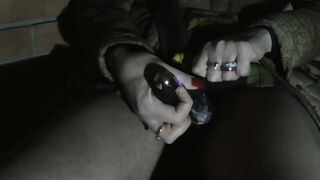 Trangirl's in Virginity Swallow from her Love Glove in Public