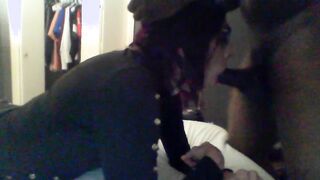 BIG BLACK COCK Father uses his sissy bi-atch.