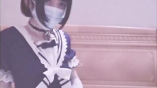 自室のベットで白ニーハイオナニー