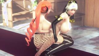 twintails futa devil tears up nun