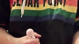 Using my fave glass fake penis FTM