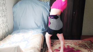 Student Uniform Cheerleader Mini Mini-Skirt Sissy She-Creature Crossdresser Dame Guy