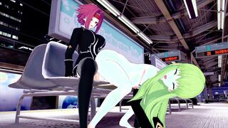 FUTA Code Geass Kallen Stadtfeld X C.C. 3 DIMENSIONAL MANGA PORN