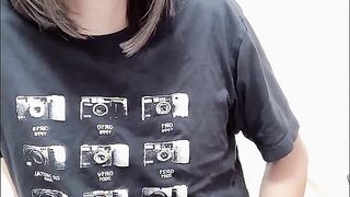 Chinese - crossdresser - Uber-Cute T-Model Onanism