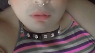 Daddy’s sex-positive Shemale pussycat Vanity Luxxx blasts