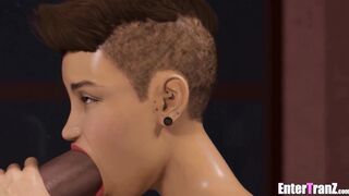 Stunning futa gets porked long and deep by nosey neighbor