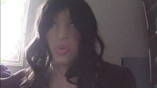 Ultra-Cute Angels Pt2! In my chick mask and suit i put on my taut harness and demonstrate you my cock-squeezing bod!