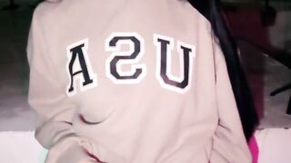 Splendid T-Girl Take Selfie and Have Fun Boner on Rooftop