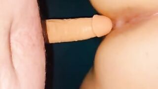 She luvs tough Trans trouser snake, cock-squeezing vulva