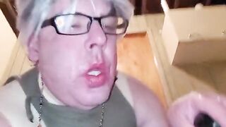 Taking The BIG BLACK COCK In The Dungeon Rest Room Like A Full She Bone Biotch