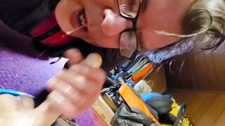 Big Arse Alberta Likes Beef Whistle and Bootie to Facehole When She Can Get It