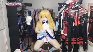 Kigurumi vinyl Lillie Costume Play Ball-Gagged, Breathplay and Vibraitor