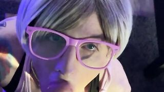 Sissy Kara Deep-Throats Sausage and Gulps A Fountain of Jizz