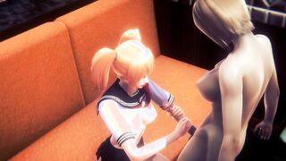 Manga Porn Uncensored THREE DIMENSIONAL - Lisa with Hermaphroditism Intercourse Part two