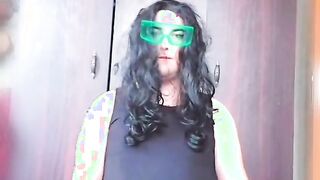 Super Hot T-Model Electro Eyeglass Splendid Lovely Sissy Dude Femboy Crossdresser Model Kitty
