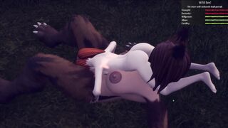 Hairy fuck-fest!! Human gets repeatedly bred and used for Furries! (Breeders of Nephelym)