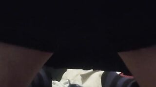 Trans chick plays with her spear and finishes off a bunch