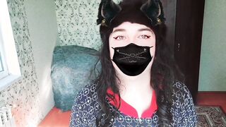 SELF RUMP SLAPPING Super Hot Platinum-Blonde Housewife Tranny Kitty Crossdresser Sissy She-Male Cosplayer Influencer