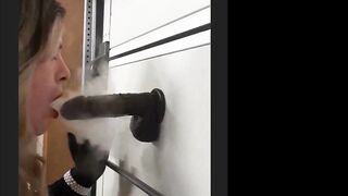 Smoking black fake penis