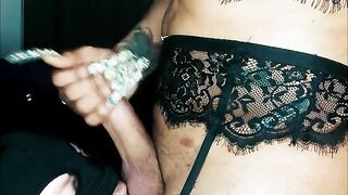 Monster knob transgirl get deep-throated off by a boy