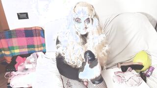 thick black dinky in pooper of one transgender