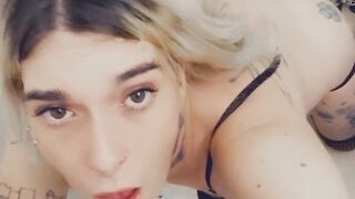 Cheetah Print Swimsuit Tart Stretches Her Gams to be Banged