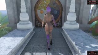 Wish Grounds pt4 Splashed our jism all over futa on her knees