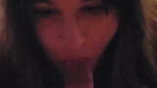 CD Bitch deepthroating a married stud's pecker for her onlyfans