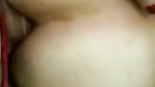 Fellow gets demolished by good-sized pecker trans handsfre spunk climax guts