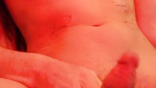 She-Male Fapping, gentle to stiff manstick