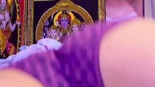 Purple polka dot underpants