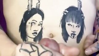 Cheyxgoth sounding her beefstick and ejaculates