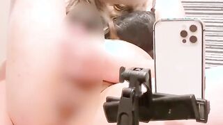 chinese crossdresser getting off