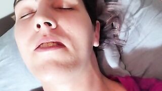 Hasty movie while roomies are home