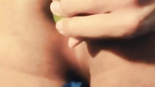 Teenage Sissy Plows Her Bum Rock Hard With AMPLE Cucumber