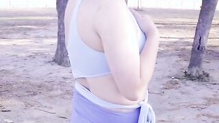 Transvestites unveiled outdoors in bloomers, leotards, and bikinis!