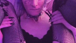 Trans Trap Cassie Squeals Gets Romped Deep By Trans Damsel