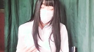 Asian crossdresser taunting