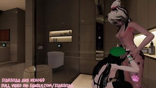 My greatest mate catches me masturbating off in the douche