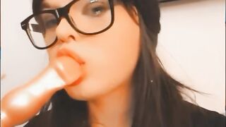 Close your eyes and open your throat